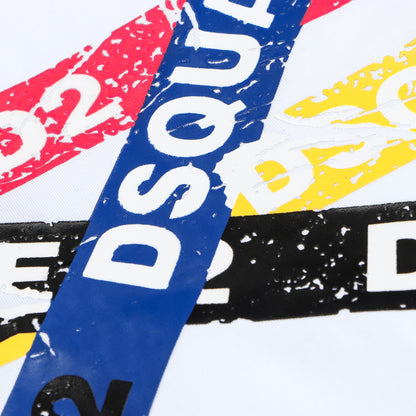 Dsquared2 Color stripes Cotton T-shirt
