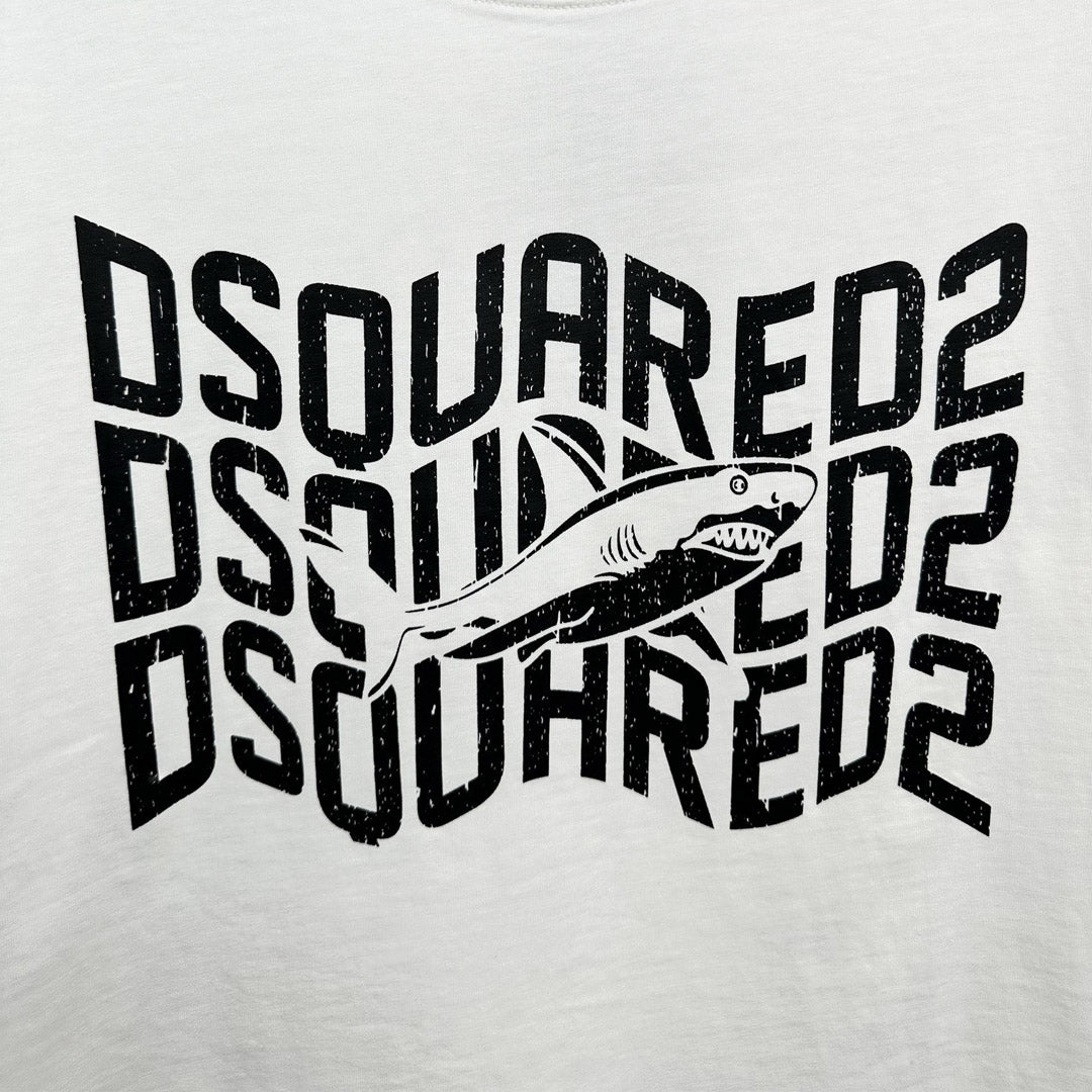 Dsquared2 Shark Logo Cotton T-shirt
