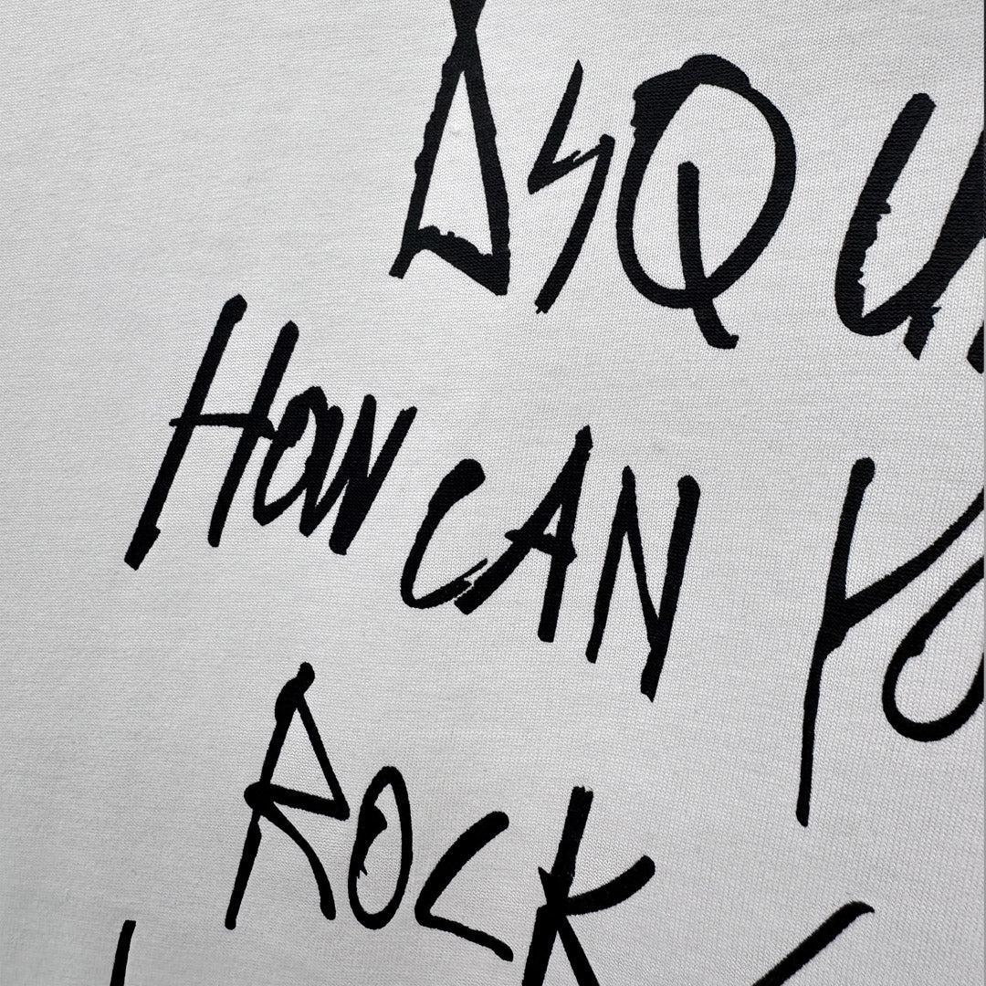 Dsquared2 Graffiti Black/White Cotton T-shirt
