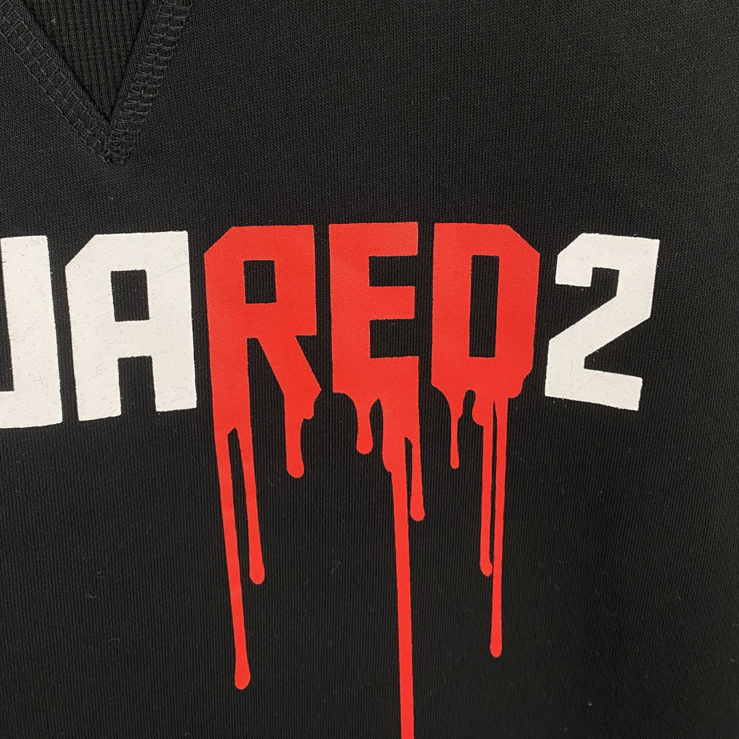 Dsquared2 Blood Logo Cotton Sweatshirt