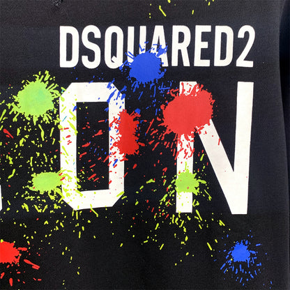 Dsquared2 Paint ICON Cotton Sweatshirt