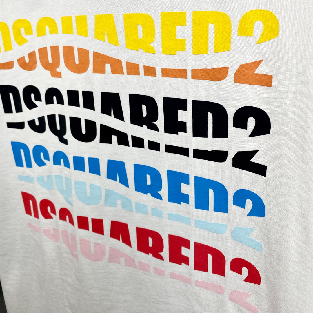 Dsquared2 Colorful Logo Cotton T-shirt