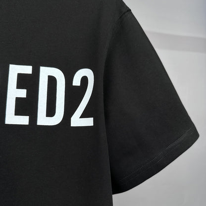 Dsquared2 Logo Black/White Cotton T-shirt