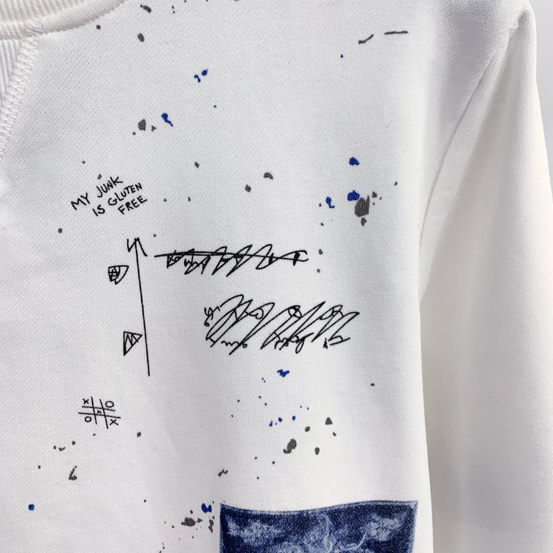 Dsquared2 Graffiti Poster Cotton Sweatshirt