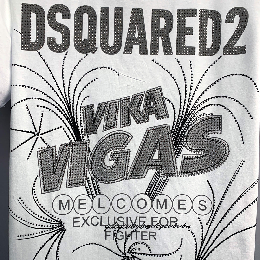 Dsquared2 Vigas Crystal Cotton T-shirt
