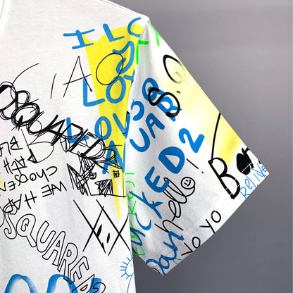 Dsquared2 Graffiti Cotton T-shirt