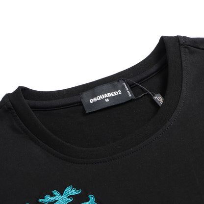Dsquared2 Elk Embroidery Cotton T-shirt