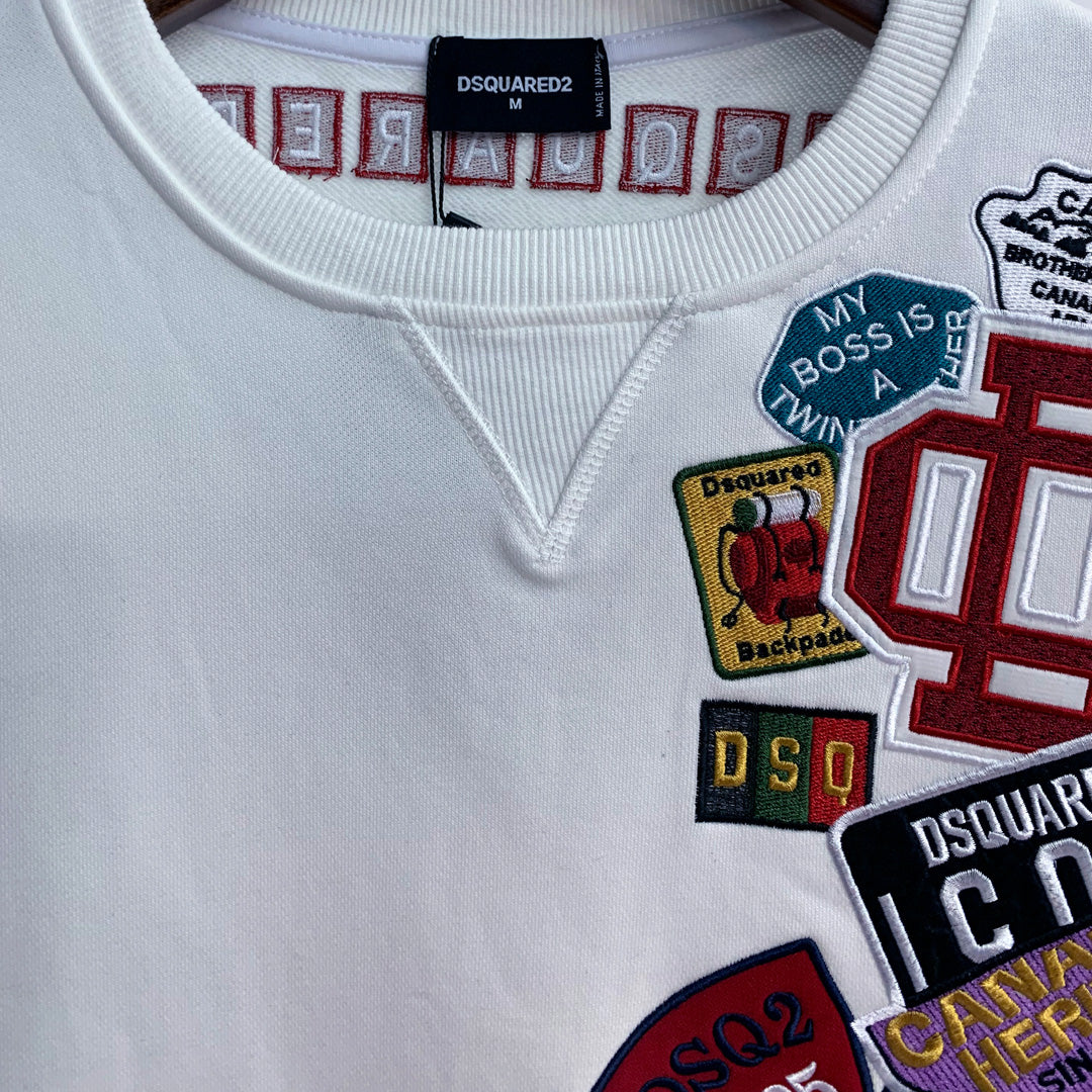 Dsquared2 Embroidery Stamp Cotton Sweatshirt