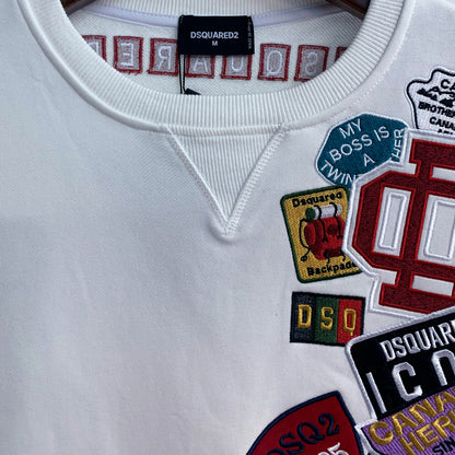 Dsquared2 Embroidery Stamp Cotton Sweatshirt