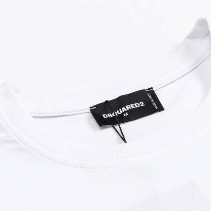 Dsquared2 Leather ICON Logo Cotton T-shirt