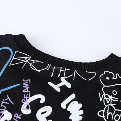 Dsquared2 Graffiti Cotton Sweatshirt