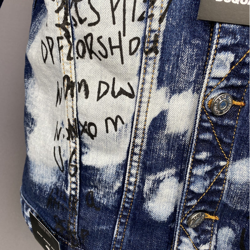 Dsquared2 Graffiti Denim Jacket