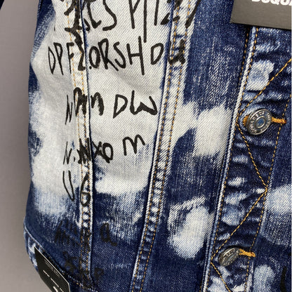 Dsquared2 Graffiti Denim Jacket