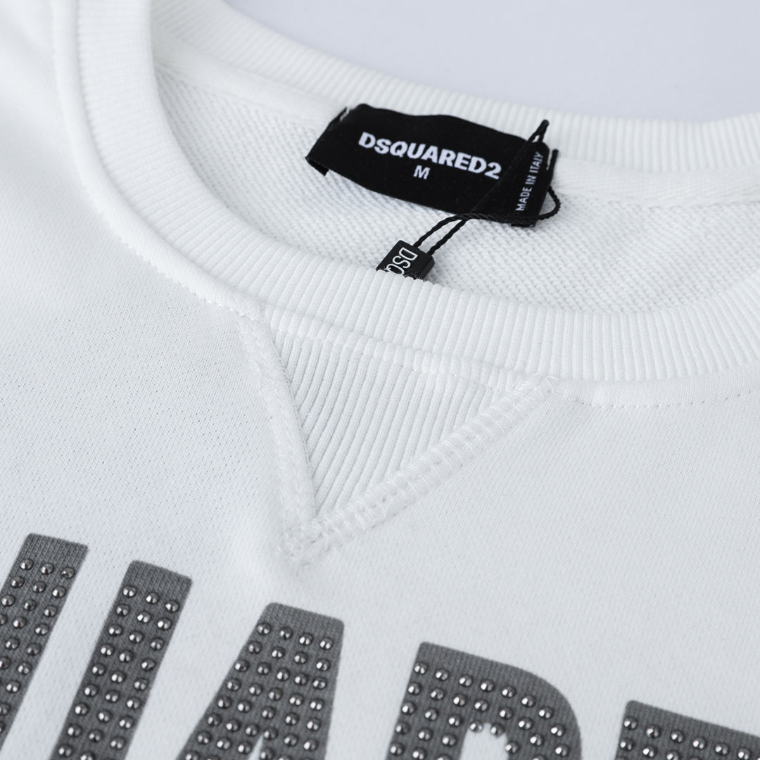 Dsquared2 Crystal Vigas Cotton Sweatshirt