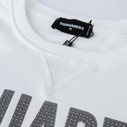 Dsquared2 Crystal Vigas Cotton Sweatshirt