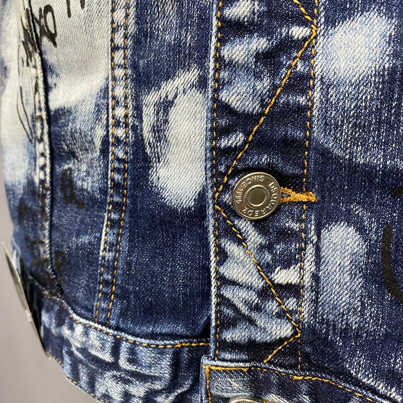 Dsquared2 Graffiti Denim Jacket