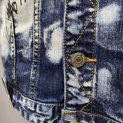 Dsquared2 Graffiti Denim Jacket