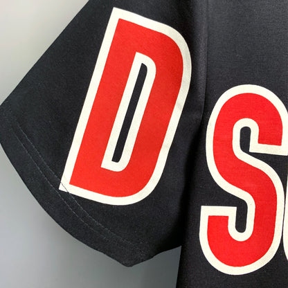 Dsquared2 Red Maple Leaf Logo Cotton T-shirt