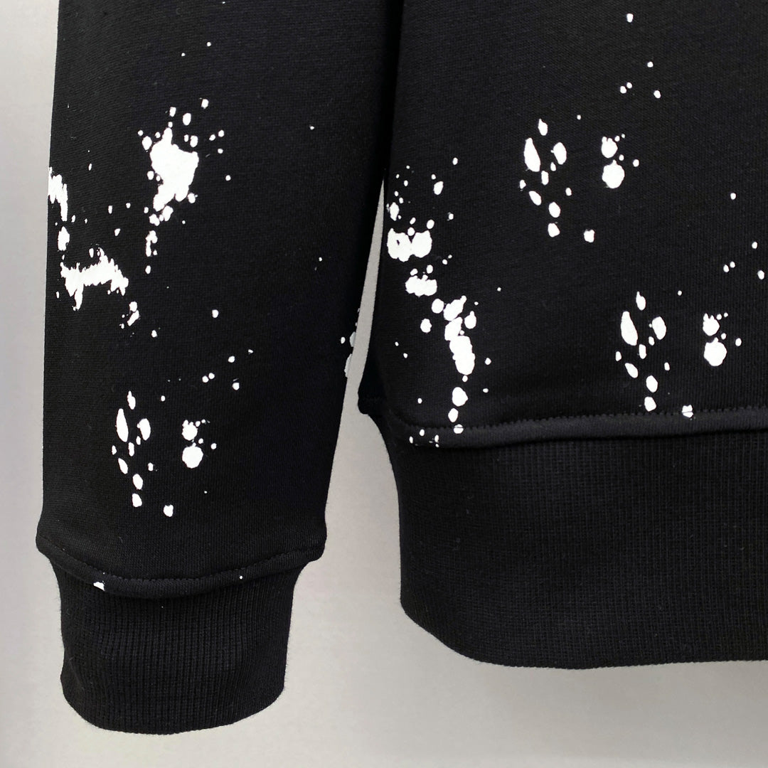 Dsquared2 Paint Logo Cotton Sweatshirt