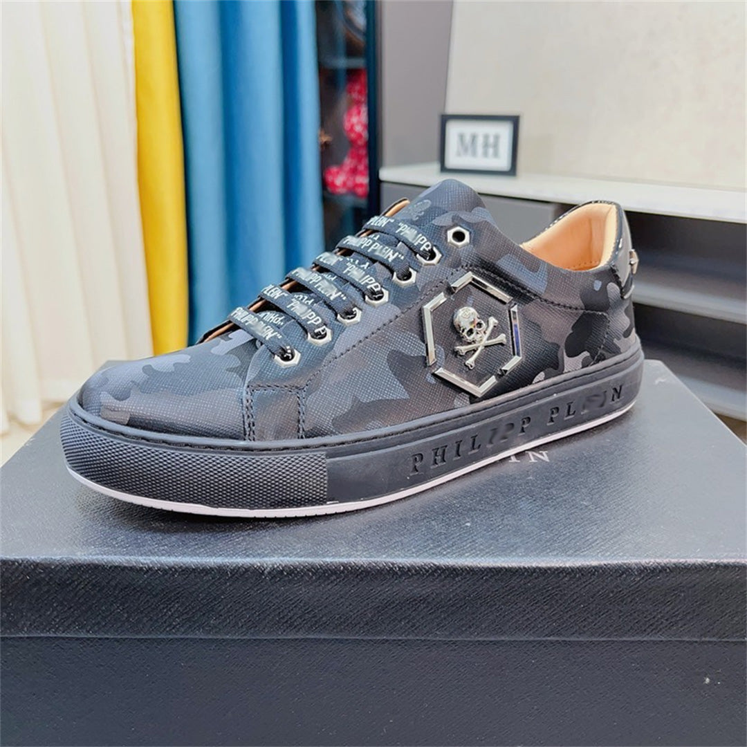 PP Casual Fashion Skull Sneakers