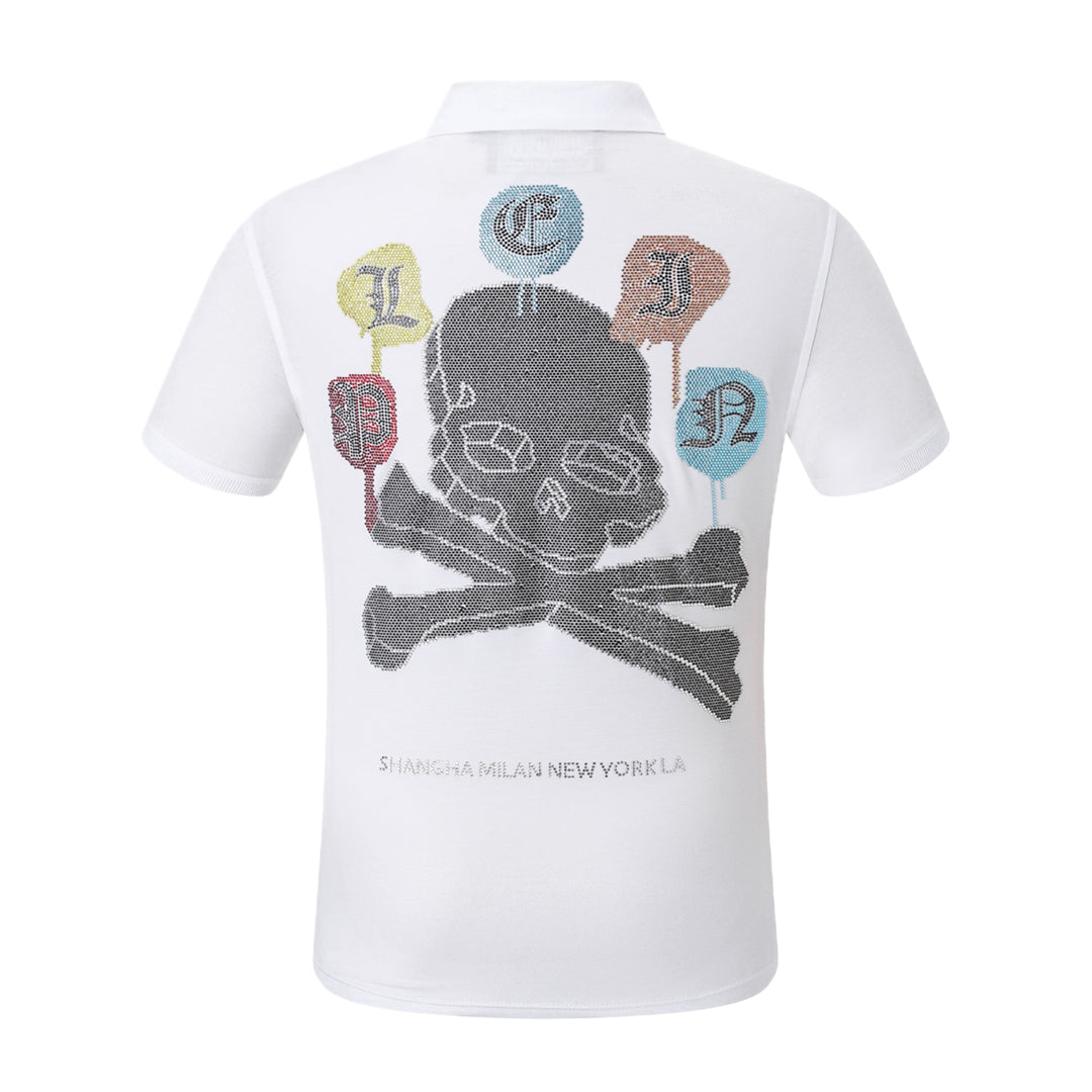 PP Polo shirt Crystal Skull