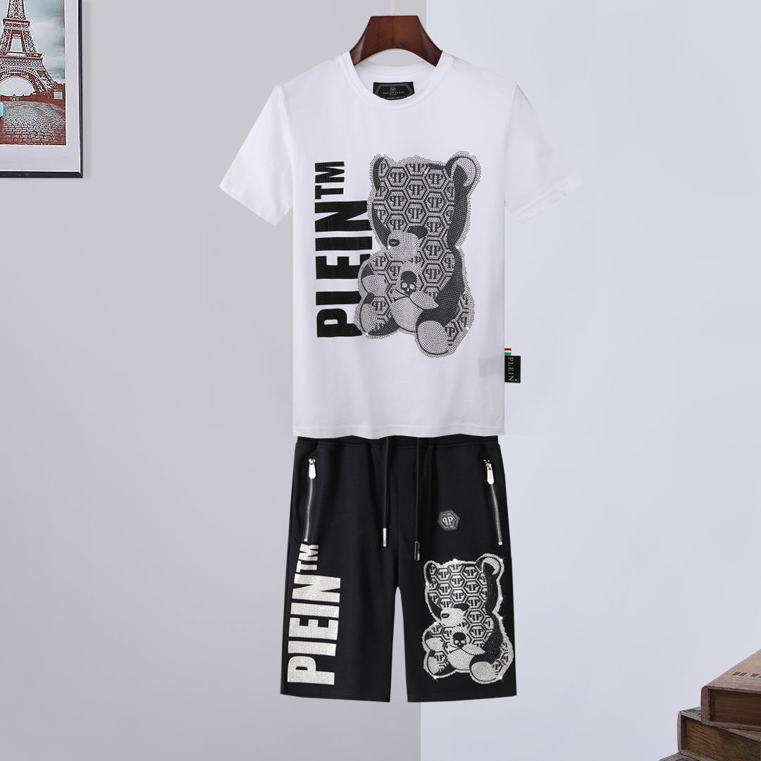 PP Bear T-shirt Shorts Suit