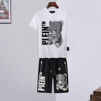 PP Bear T-shirt Shorts Suit
