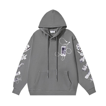 OFF Logo Print Hoodie