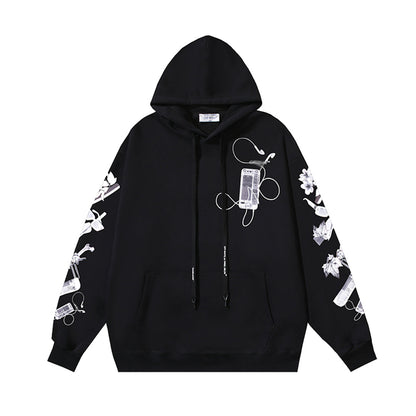 OFF Logo Print Hoodie