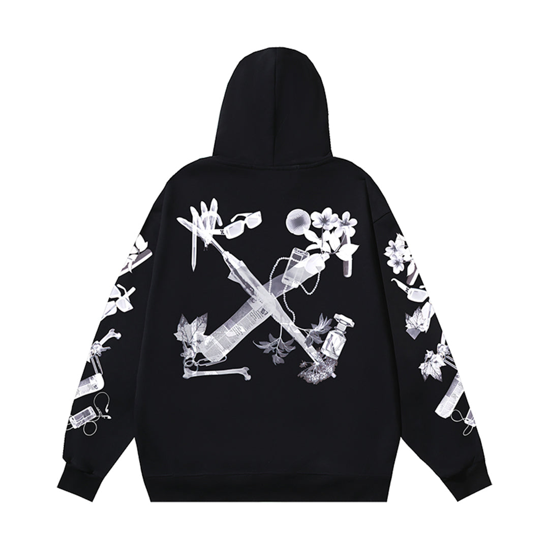 OFF Logo Print Hoodie