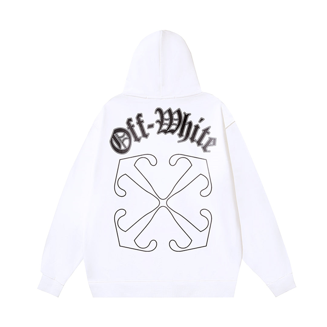 OFF Logo Print Hoodie