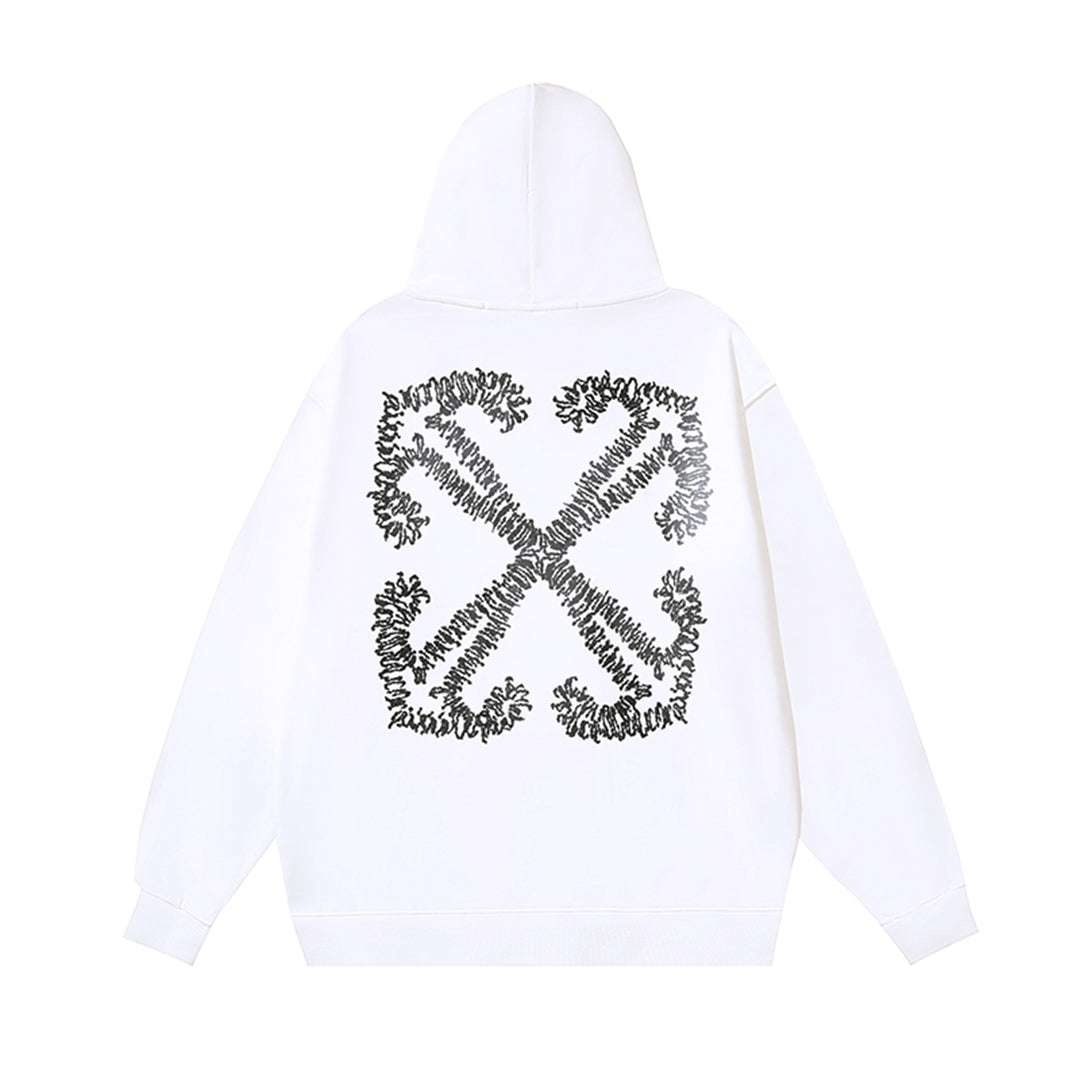OFF Logo Print Hoodie