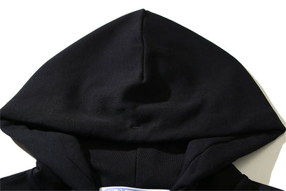 OFF Logo Print Hoodie Jacket