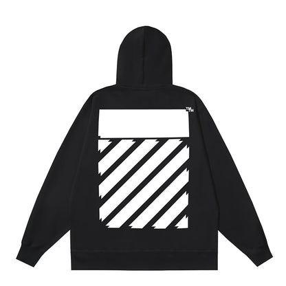 OFF Logo Print Hoodie Jacket