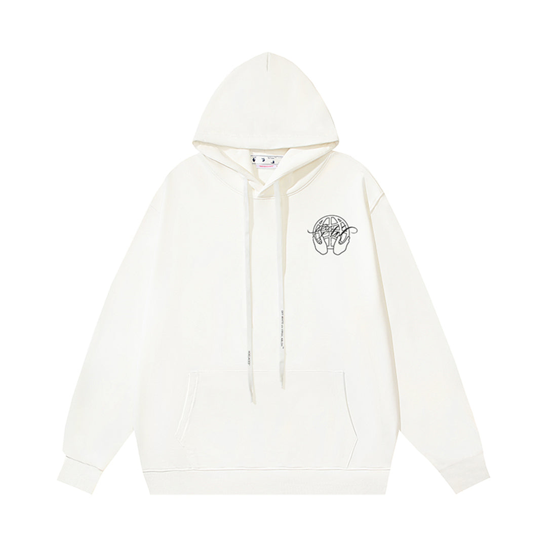 OFF Logo Print Hoodie