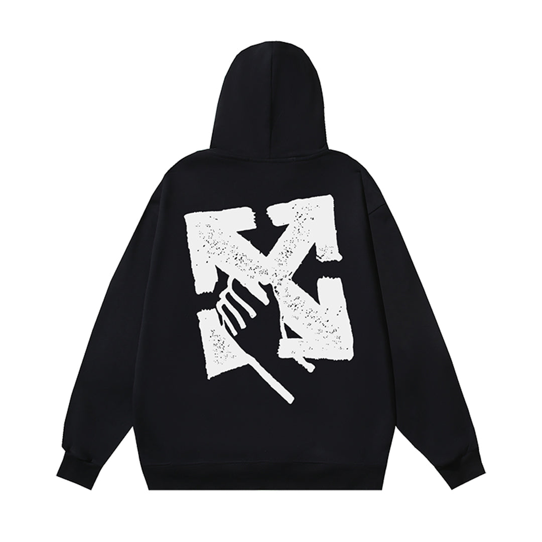 OFF Logo Print Hoodie