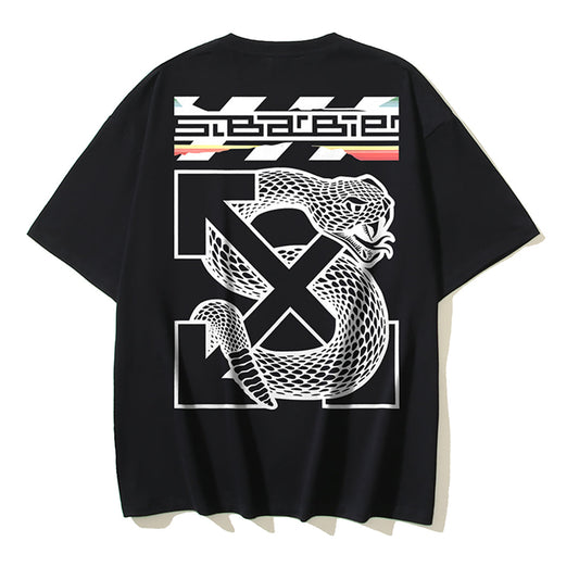 OFF Snake Print T-shirt