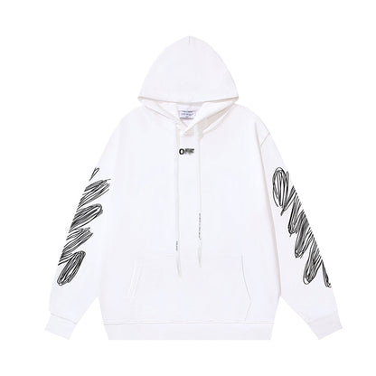 OFF Logo Print Hoodie