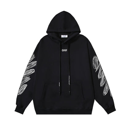 OFF Logo Print Hoodie