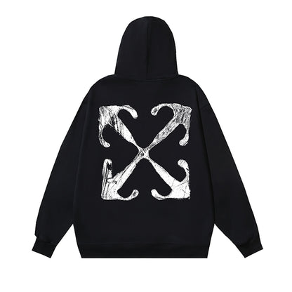 OFF Logo Print Hoodie