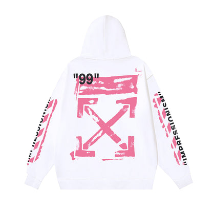 OFF Logo Print Hoodie