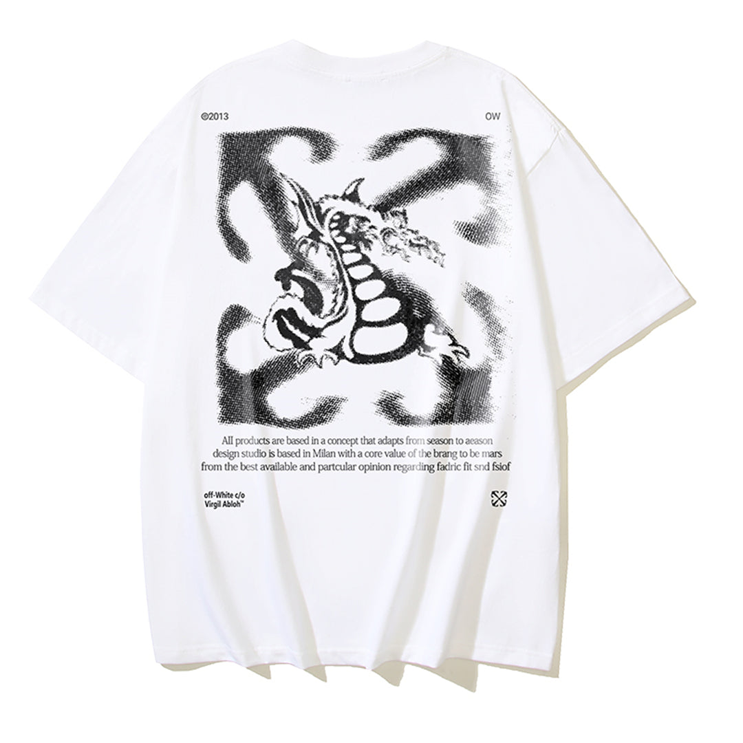 OFF Dragon Print T-shirt
