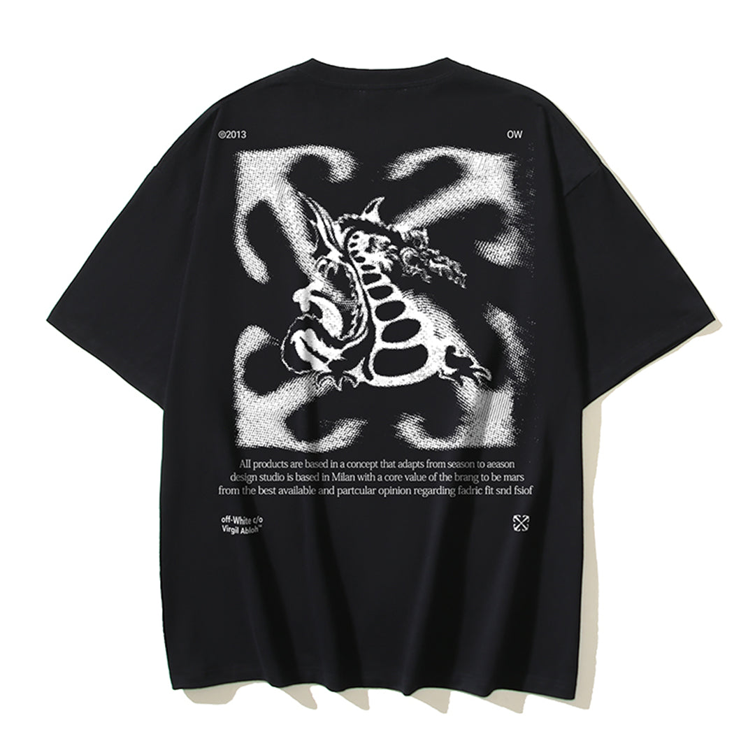 OFF Dragon Print T-shirt