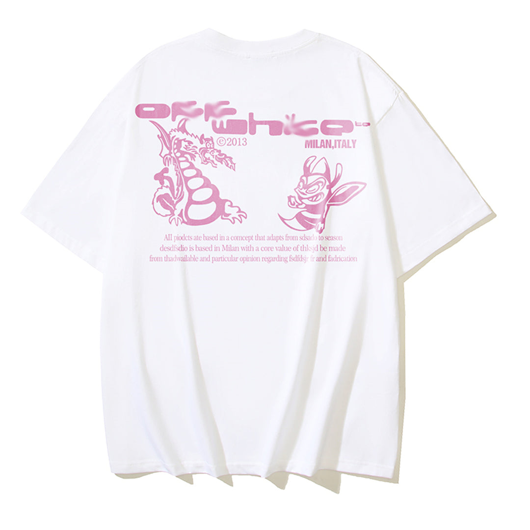 OFF Dragon Print T-shirt