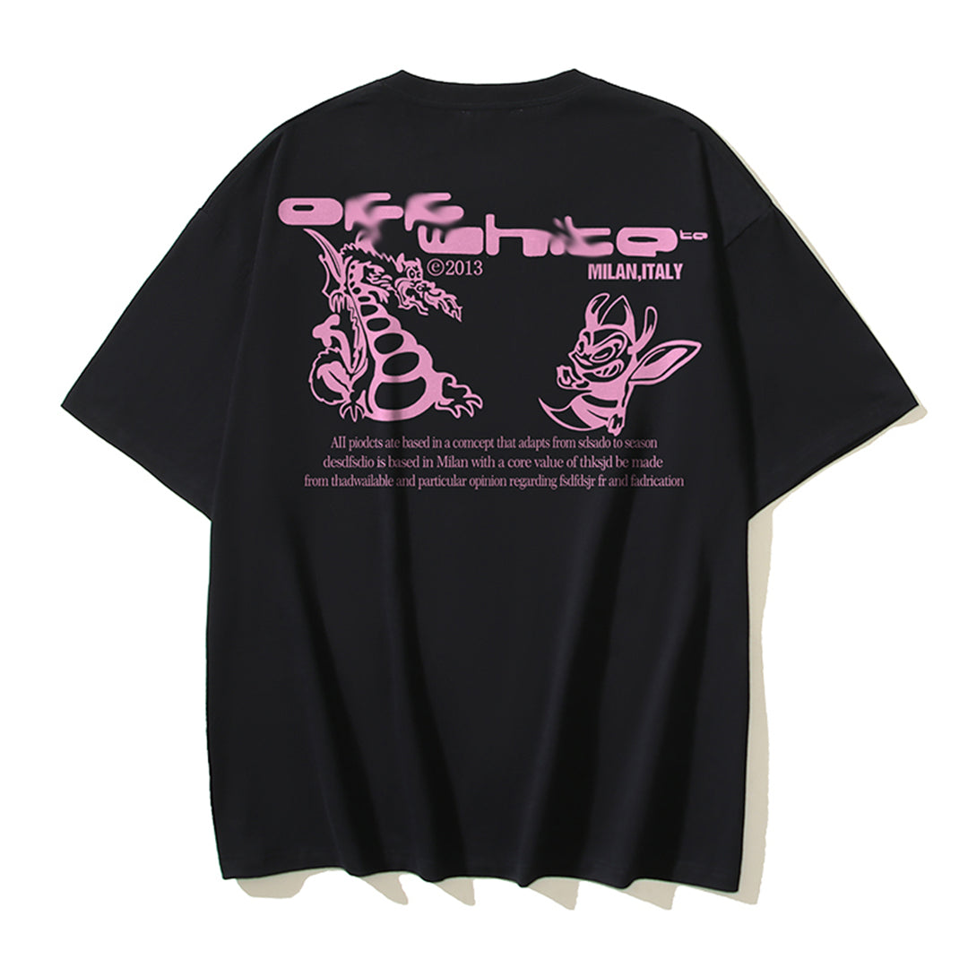 OFF Dragon Print T-shirt