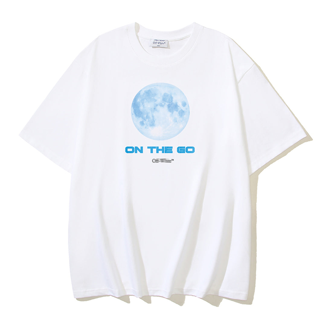 OFF Moon Print T-shirt