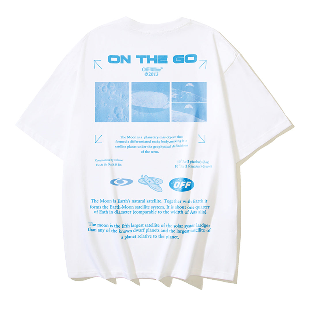 OFF Moon Print T-shirt