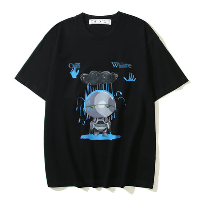 OFF Robot Print T-shirt