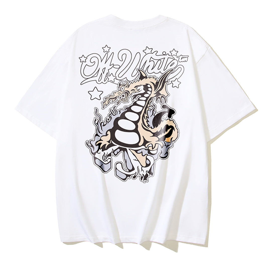 OFF Dragon Print T-shirt