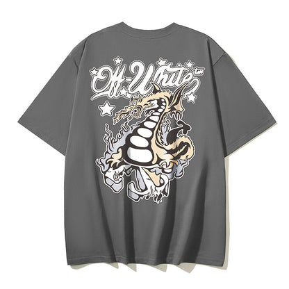OFF Dragon Print T-shirt